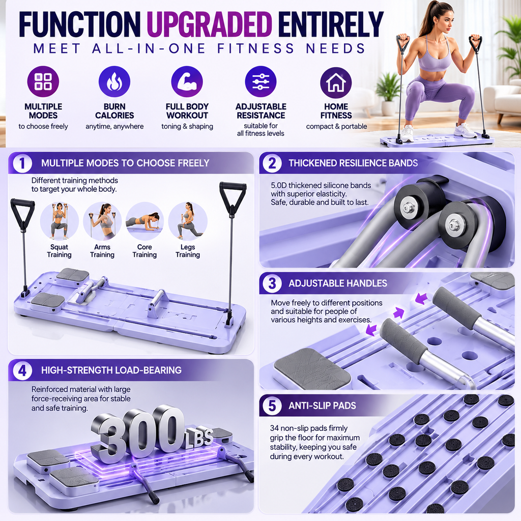 All-in-One Home Fitness Station – Full Body Workout System