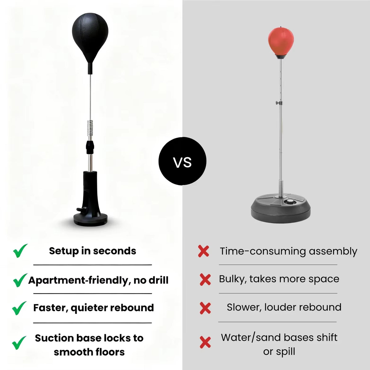 New Premium Punching Bag, Cobra Bag for Boxing Agility Training Home Fitness Equipment Thickened Rod Reflex Bag Family Best Gift