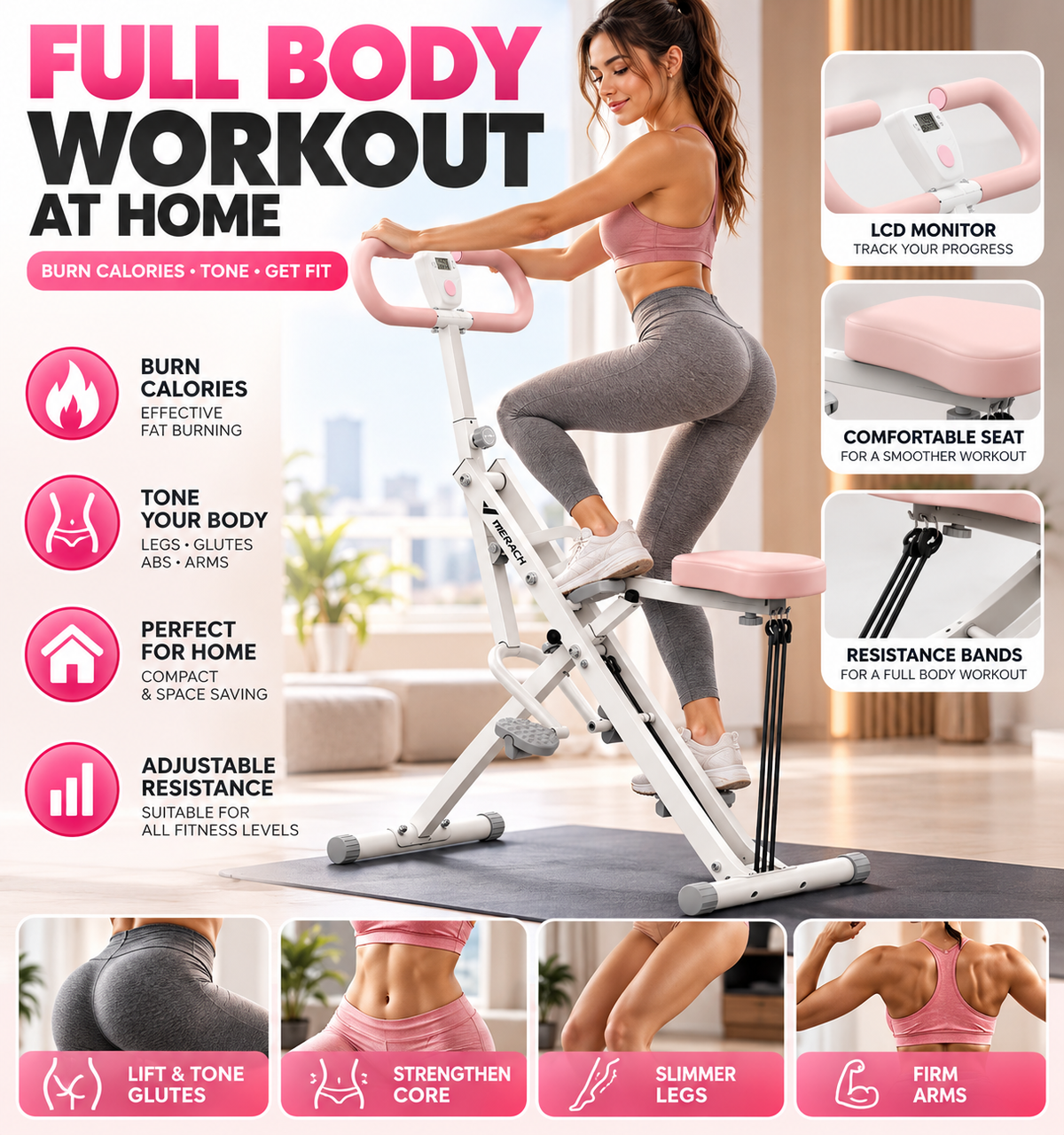 Squat Assist Trainer – Home Lower Body Workout