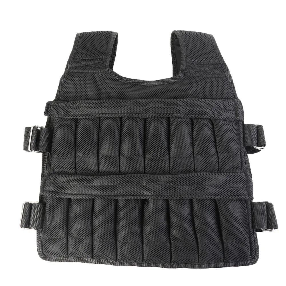 3-50Kg Durable Loading Weighted Vest Adjustable Weight Boxing Training Exercise Waistcoat Jacket Sand Clothing Fitness Equipment