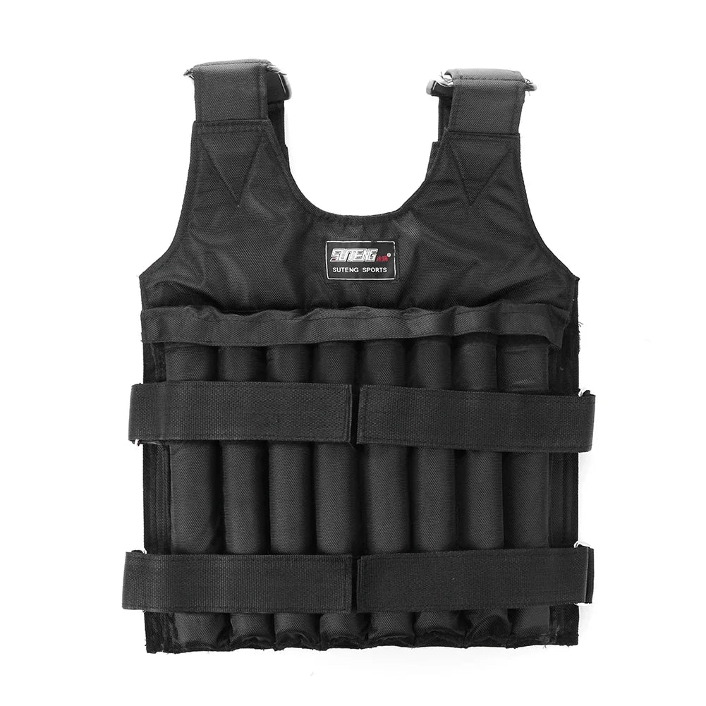 3-50Kg Durable Loading Weighted Vest Adjustable Weight Boxing Training Exercise Waistcoat Jacket Sand Clothing Fitness Equipment