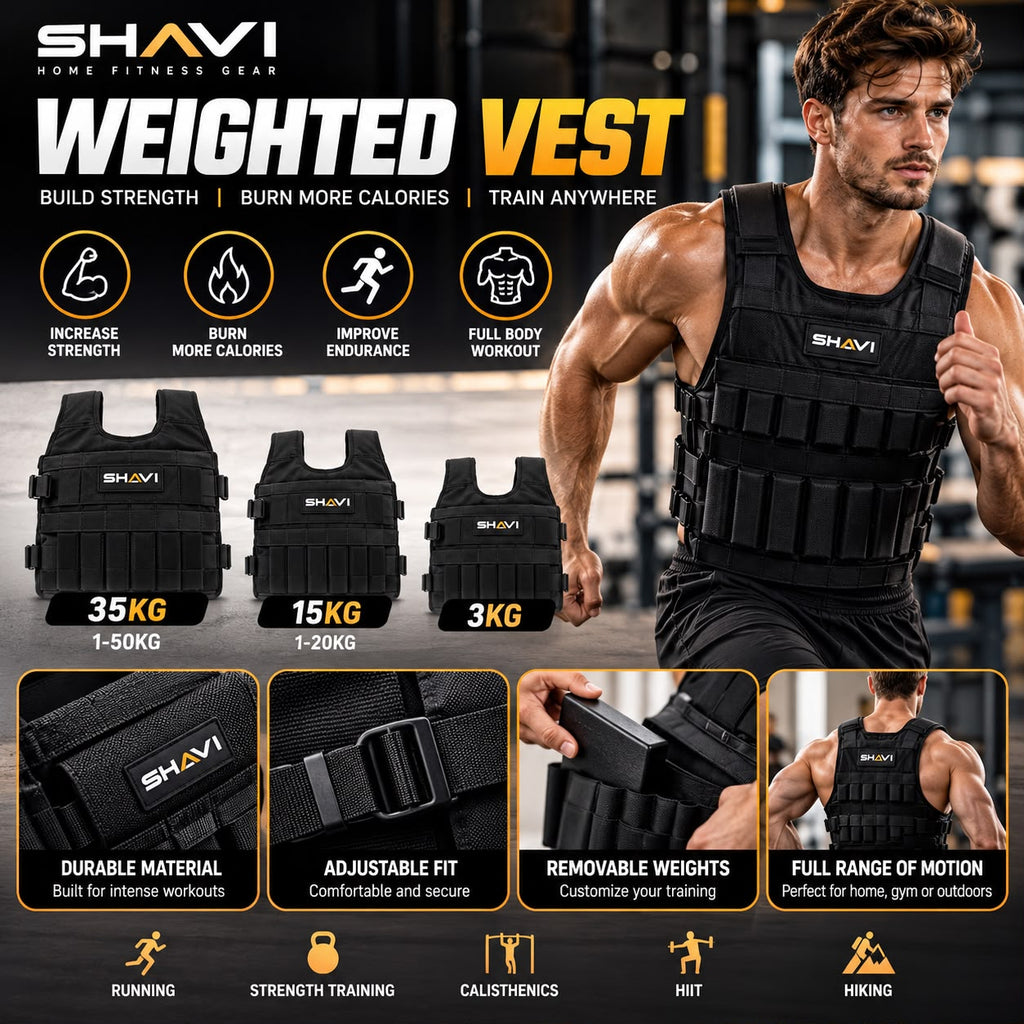 PureLoad™ Adjustable Weighted Vest – Strength & Home Workout