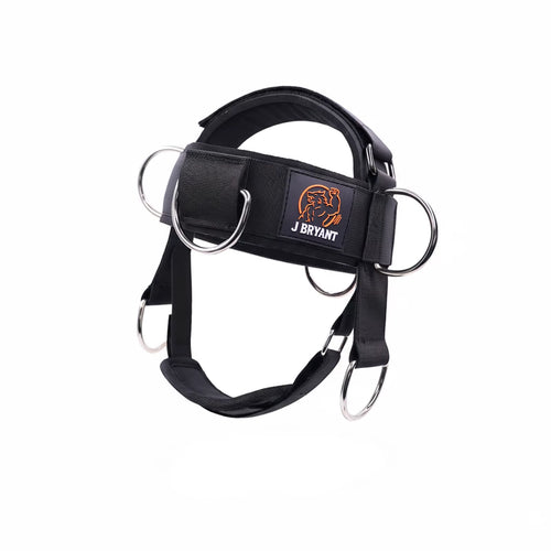 Adjustable Neck Harness for Resistance Bands & Weightlifting Multi-Directional Neck Training, for Athletes & Rehab Exercises