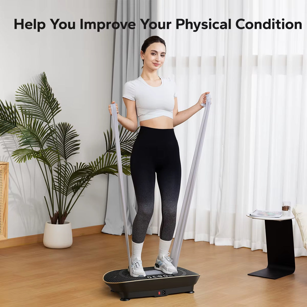 Vibration Plate Exercise Machine Whole Body Workout Power Vibrate Fitness Platform Vibration Weight Loss&Shaping